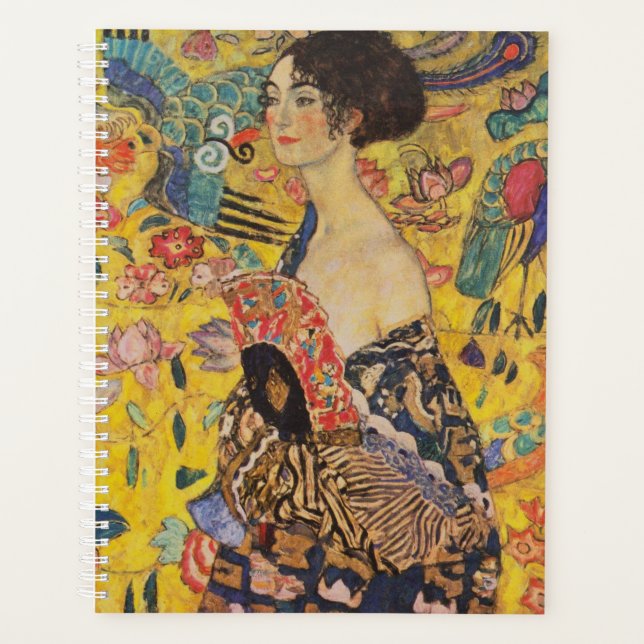 Agenda Gustav Klimt - Senhora com ventilador (Frente)