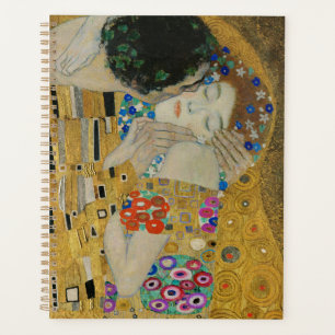 Agenda Gustav Klimt-The Kiss(detalhe) Trabalho de arte