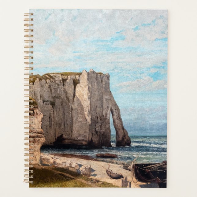 Agenda Gustave Courbet - Cliff no Etretat após a tempesta (Frente)