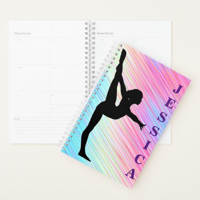 Agenda Gymnastics Planner com seu nome! (Exibição)