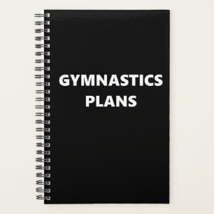 Agenda Gymnastics Planner do Tema Esportivo Planos de Gin