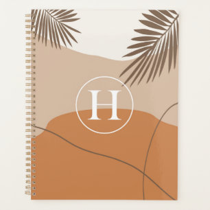 Agenda H - Monograma Inicial - Letra H Design abstrato