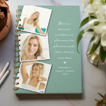 Agenda Há a Colagem de Fotos de Citação de Sonhadores<br><div class="desc">Mantenha-se organizado com o Planejador Anual de Colagem de Fotos de Cotação Motivacional. Este planejador apresenta três fotos de sua escolha, a citação "Há sonhadores e há planejadores; os planejadores fazem seus sonhos se realizarem", um doce detalhe cardíaco, mais seu nome e o ano. O plano de fundo do teal...</div>