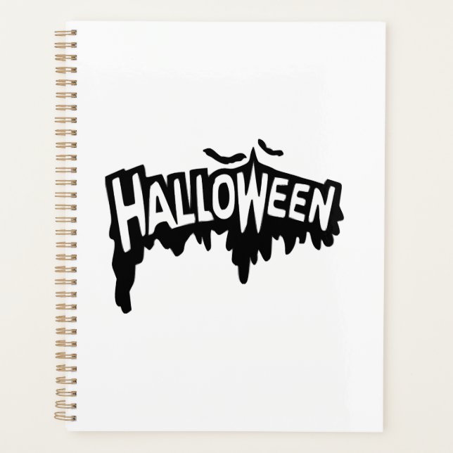 Agenda Halloween Negro (Frente)