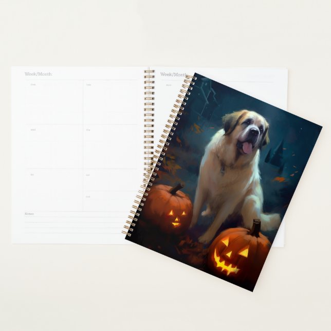 Agenda Halloween São Bernardo Com Abóboras Assustador  (Exibição)