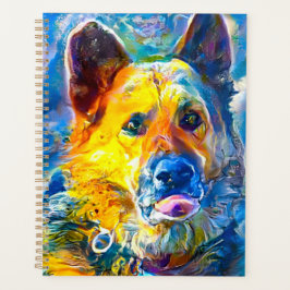 Agenda Halo: Portrait of a German Shepherd