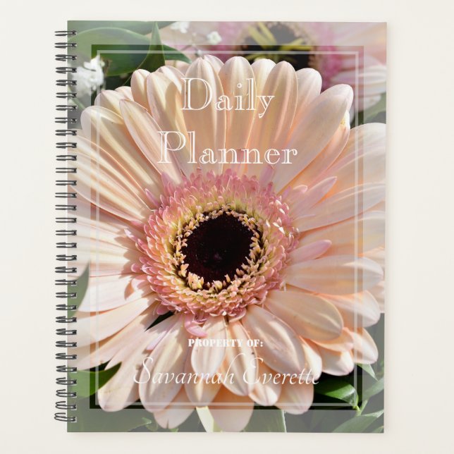 Agenda HAMbWG - Foto Diária Planner - Gerber Daisy (Frente)