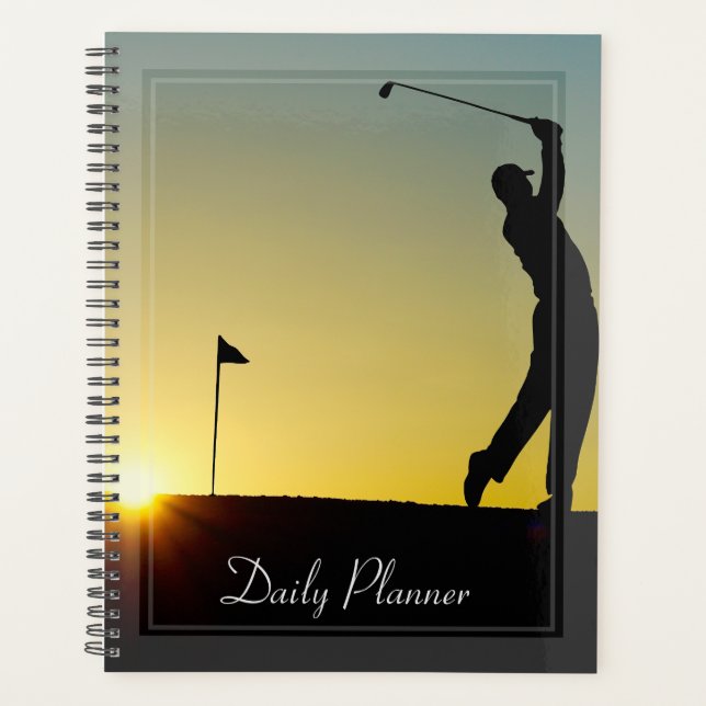 Agenda HAMbWG - Fotografia Diária Planner - Golfer no Sun (Frente)