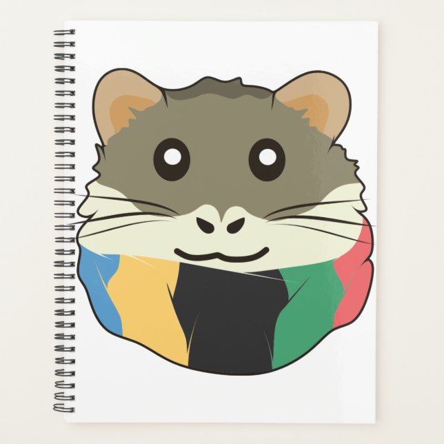 Agenda Hamster alegre e alegre (Frente)