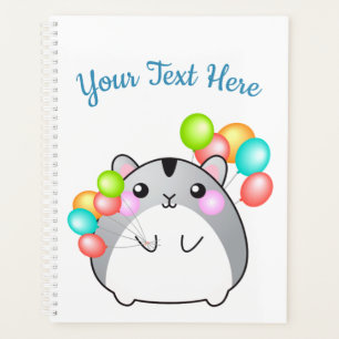 Agenda Hamster de Kawaii, Cinza bonita