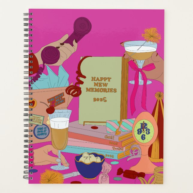 AGENDA HAPPY NEW MEMORIES SCHEDULE 2025  (Frente)