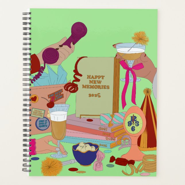 AGENDA HAPPY NEW MEMORIES SCHEDULE 2025  (Frente)