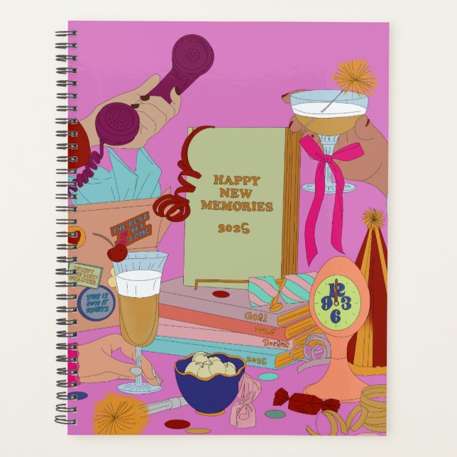 AGENDA HAPPY NEW MEMORIES SCHEDULE 2025 (Frente)