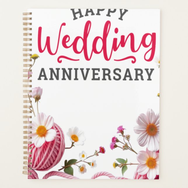 Agenda Happy wedding anniversary  (Frente)