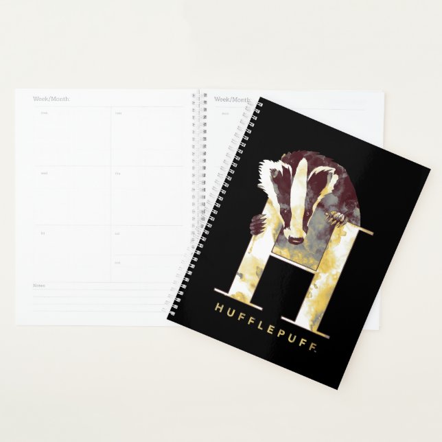 Agenda Harry Potter| HUFFLEPUFF™ Badger Watercolor (Exibição)