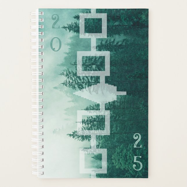 Agenda Haudenosaunee Misty Forest Flag Planner (Frente)