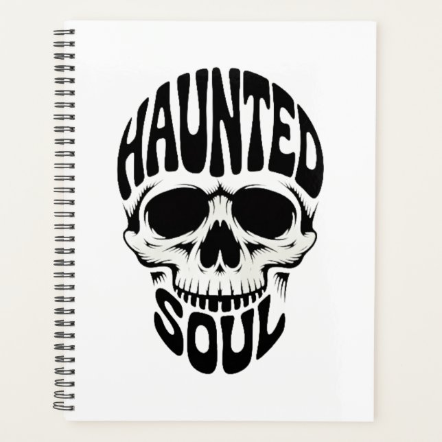 Agenda Haunted Soul Skull Typography (Frente)