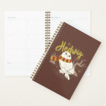 Agenda Hedwig Whimsical Forest Drawing<br><div class="desc">Show your house spirit in the coziest way with this charming Hedwig™ design. Featuring the beloved snowy owl bundled up in a warm Gryffindor house-colored scarf, this playful illustration captures the magic and loyalty of Harry Potter’s trusted companion. Set against a whimsical woodland backdrop with subtle sparkling accents, the hand-drawn...</div>