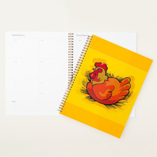 Agenda Hen on Nest Bright Farmyard Chicken (Criador carregado)