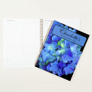 Agenda Hídrangas azuis azuis Elegante
