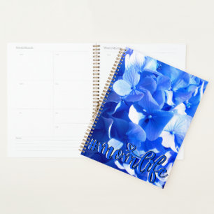 Agenda Hídrangas azuis-florais elegantes-de-cobalto
