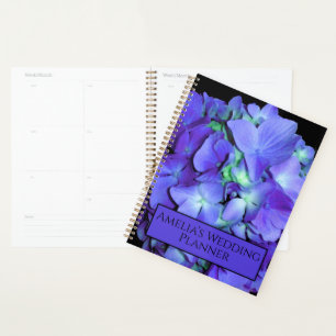 Agenda Hídrangea floral floral púrpura