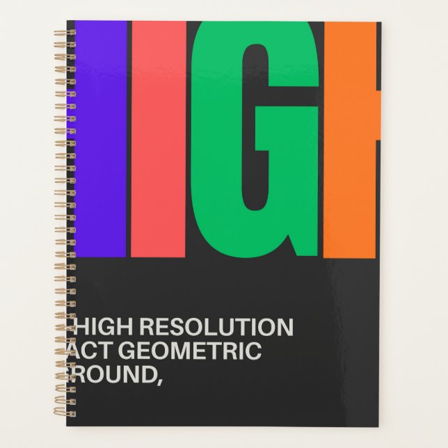 Agenda High-Resolution Abstract Art  (Frente)