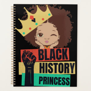 Agenda História Negra Mês Princesa Menina Negra Magia