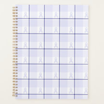 Hodgkin's Lymphoma Awareness Plaid Lavender Ribbon