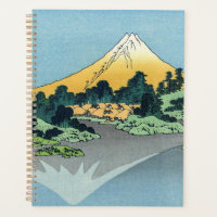 Hokusai - O Monte Fuji Reflete no lago Kawaguchi
