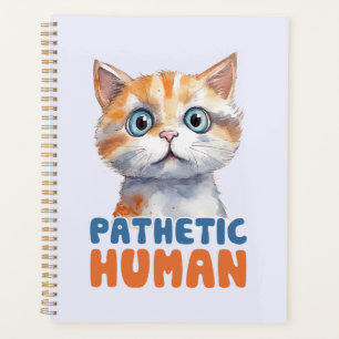 Agenda Homem Patético - Design de Gato Sarcástico