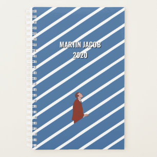 Agenda Homem Personalizado Subindo Presente Motivacional
