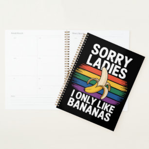 Agenda Homens Desculpe Garota Eu Gosto de Bananas Engraça
