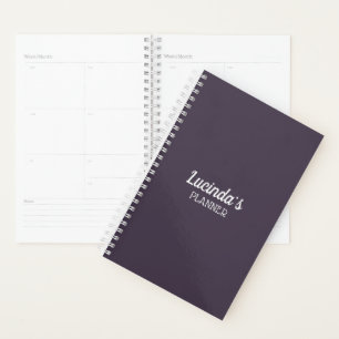Agenda Honeycomb   Cor sólida púrpura 4 pessoal