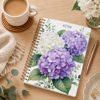 Agenda Hortênsias Elegantes Monograma