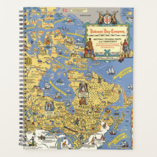 Agenda Hudson's Bay Company - Mapa do Canadá