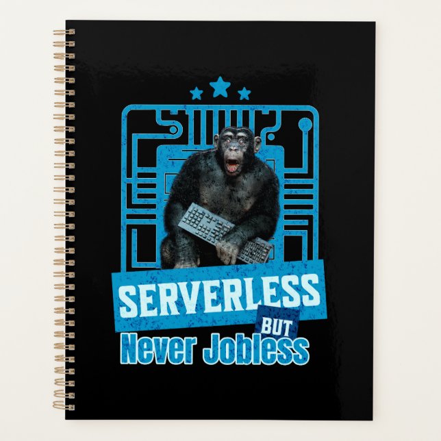 Agenda Humor de Desenvolvedor de Macaco Engraçado Sem Ser (Frente)