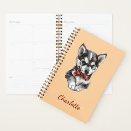 Agenda Husky Personalizado com Nome Personalizado