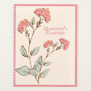 Agenda Hydrangea Floral Vintage Cor Rosa