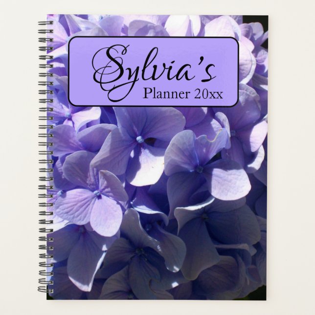 Agenda Hydrangeas da lavanda lilar roxa (Frente)