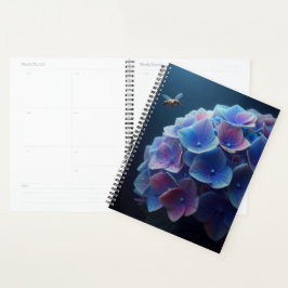 Agenda Hydrangeas Floral Purple e Blue