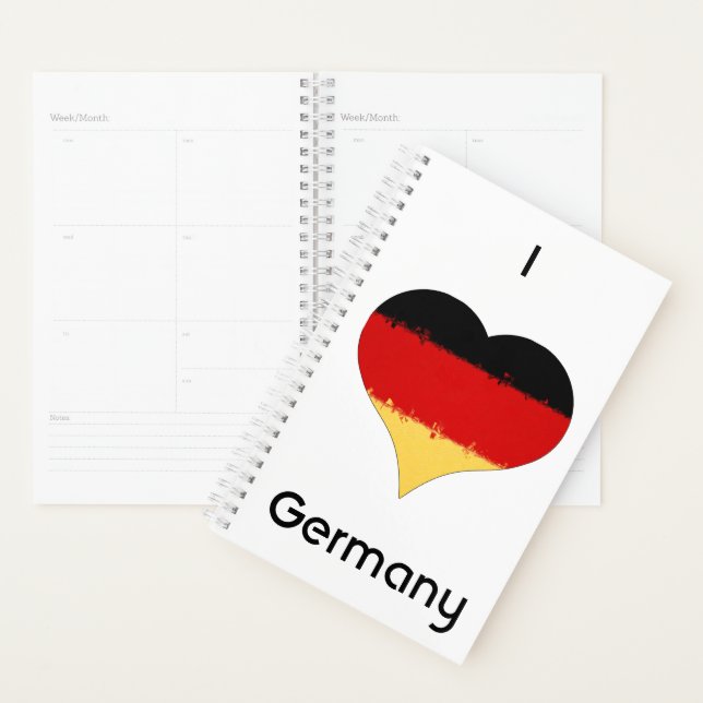 Agenda I Heart Germany Flag (Exibição)