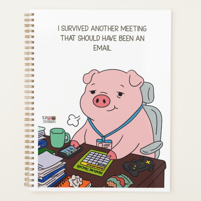 Agenda I Survived Another Meeting (Frente)