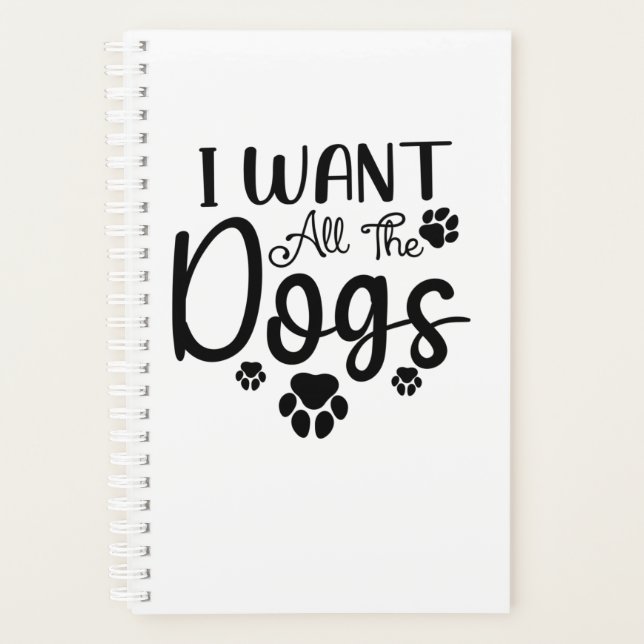 Agenda I Want All The Dogs (Frente)