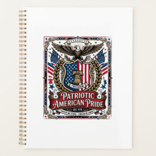 Agenda Ícones e Símbolos de Liberdade do Escudo Patriótic