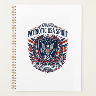 Agenda Ícones e Símbolos do Escudo da Liberdade Patriótic
