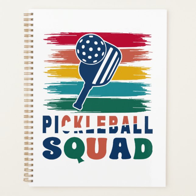Agenda Ideia de presente para jogadores de pickleball (Frente)