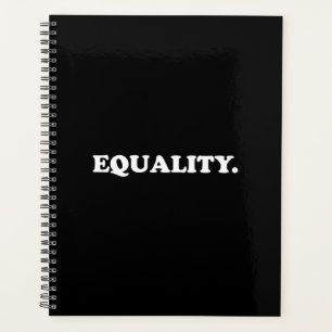 Agenda "igualdade" branco preto