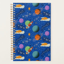 Agenda Illustrated Space Pattern Planets