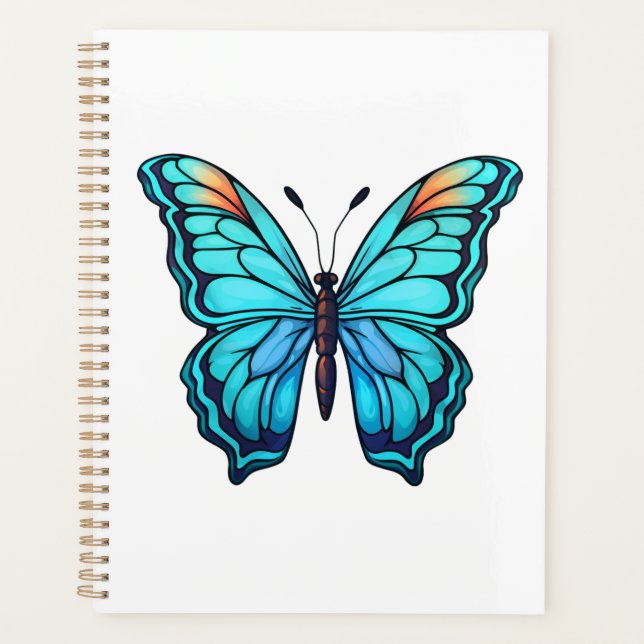 Agenda Ilustração da borboleta de desenho animado (Frente)